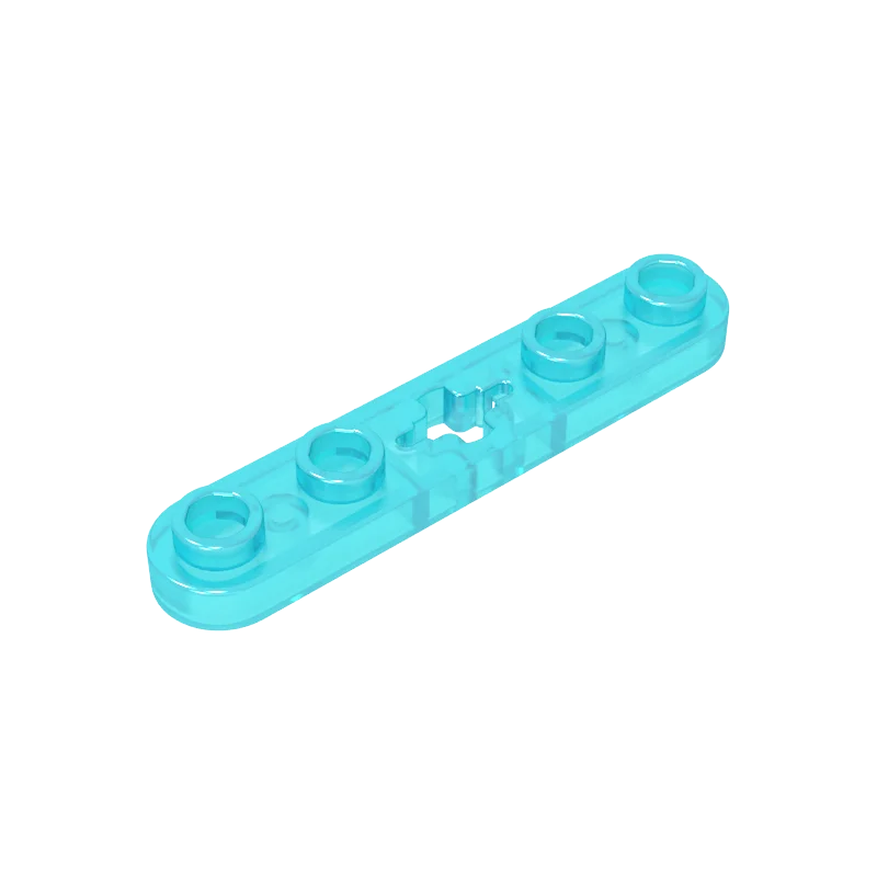 Gobricks 10 STKS 32124 Bakstenen Technic Plaat 1x5 Onderdelen met Gladde Uiteinden 4 Studs en Middenasgat Compatibel MOC Bouwsteen