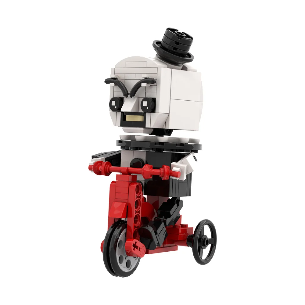 MOC 映画アートピエロビルディングブロックモデル黄色メガネ版クリスマスキャラクターレンガ組み立ておもちゃ子供のためのギフト