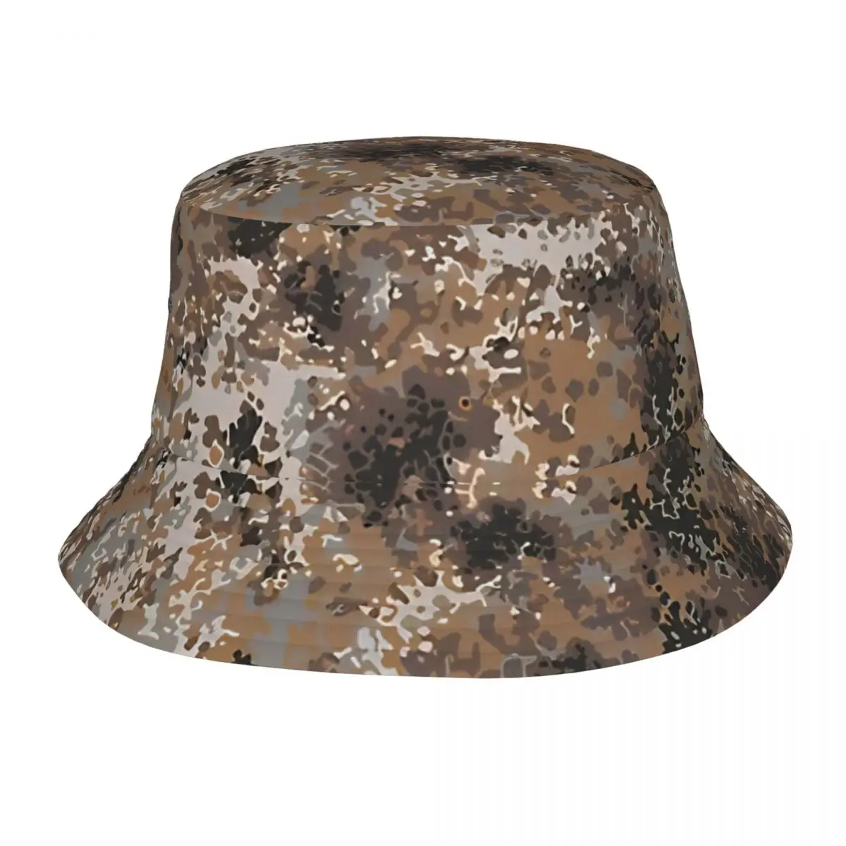 Women Bucket Hats Flecktarn Camo Camouflage Spring Headwear Lightweight Outdoor Fishing Fisherman Cap Boonie Hat Gifts Idea