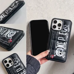 New Anime One Piece Phone Case for IPhone 15 16 Plus Pro Max Luxury Shockproof Phone Cover Back Shell Toys for Women Men Gifts