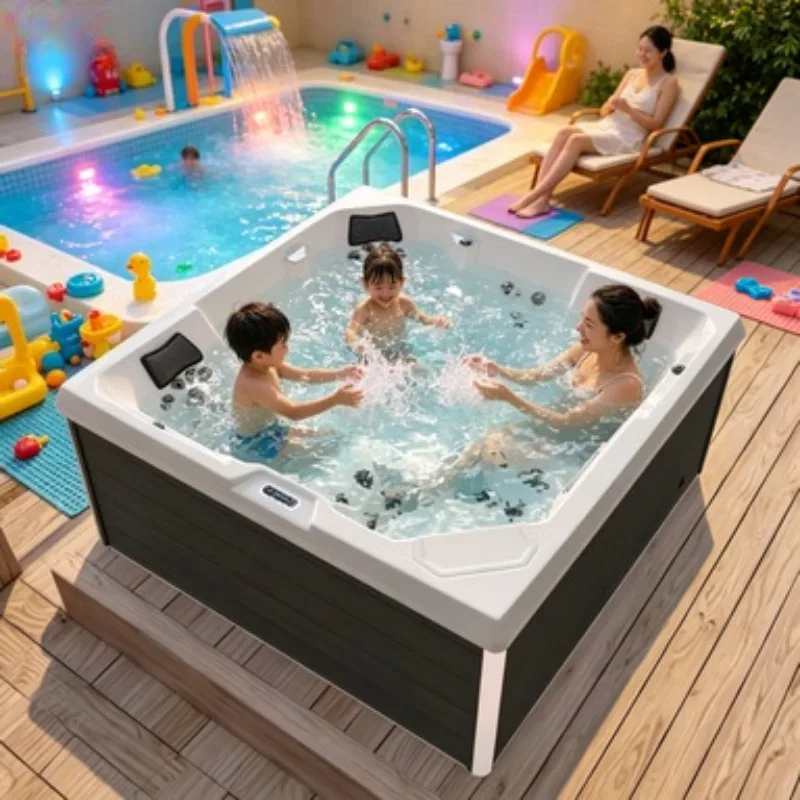 Massage Bathtub Spa Hot Tub Whirlpool Jacuzzi Acrylic Outdoor 6 Person 87 Jets Aristech Shell Balboa System CE Approved