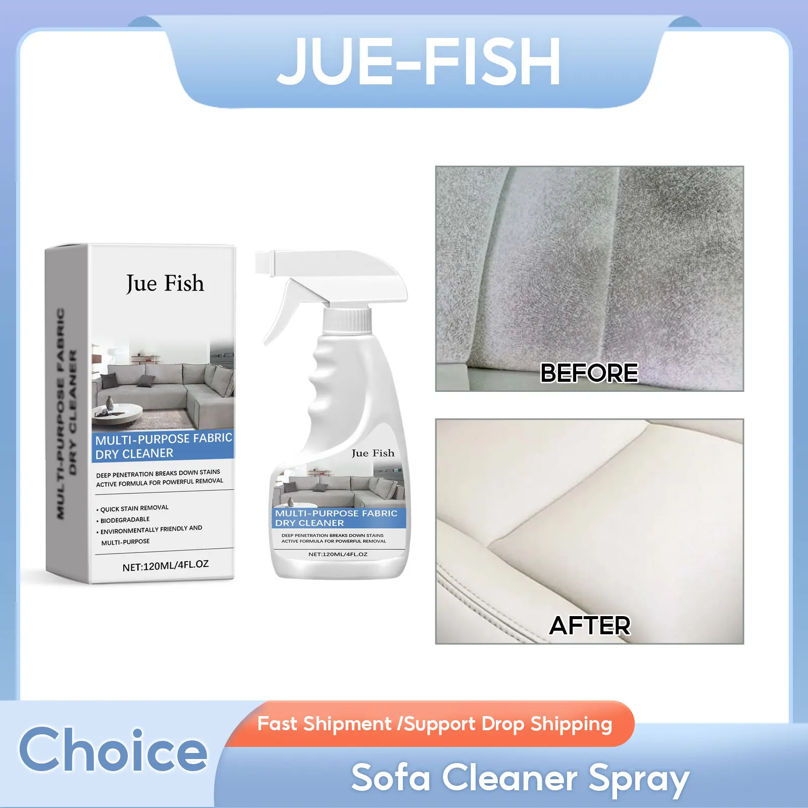 

Sofa Cleaner Spray Curtain Stain Cleaning Clothing Carpets Decontamination Couch Water Free Cleaner Fabric Dry Cleaning Mousse