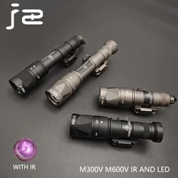 Sotac Metal SF M300 M600V IR lighting Scout Light Tactical LED Flashlight Hunting Rail Mount Weapon light For Picatinny Rail