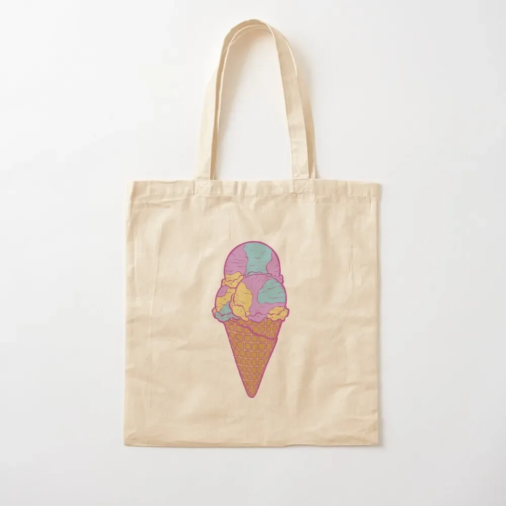 

Nova Scotia Moon Mist Triple Scoop Ice Cream Cone Tote Bag shopper bag women shopping bags foldable Candy bags Tote Bag