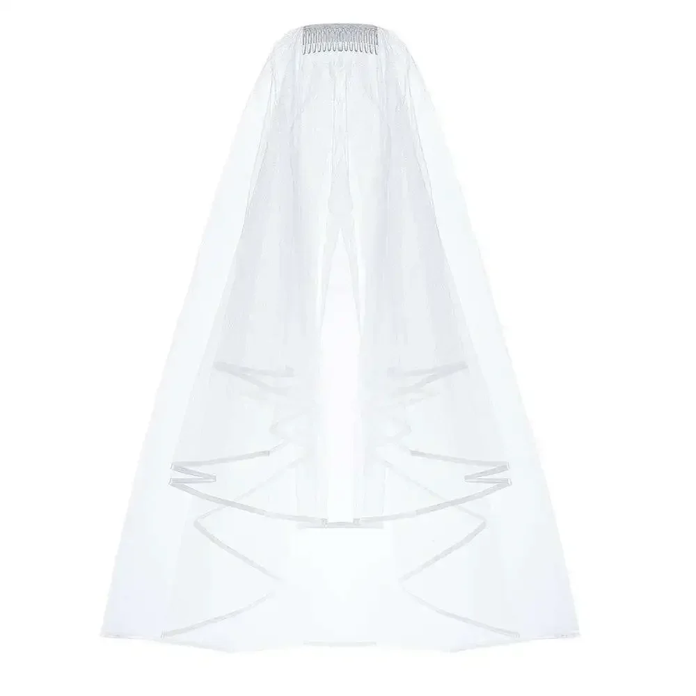 

White Wedding Veils Bridal Wedding 2T Accessories Veil
