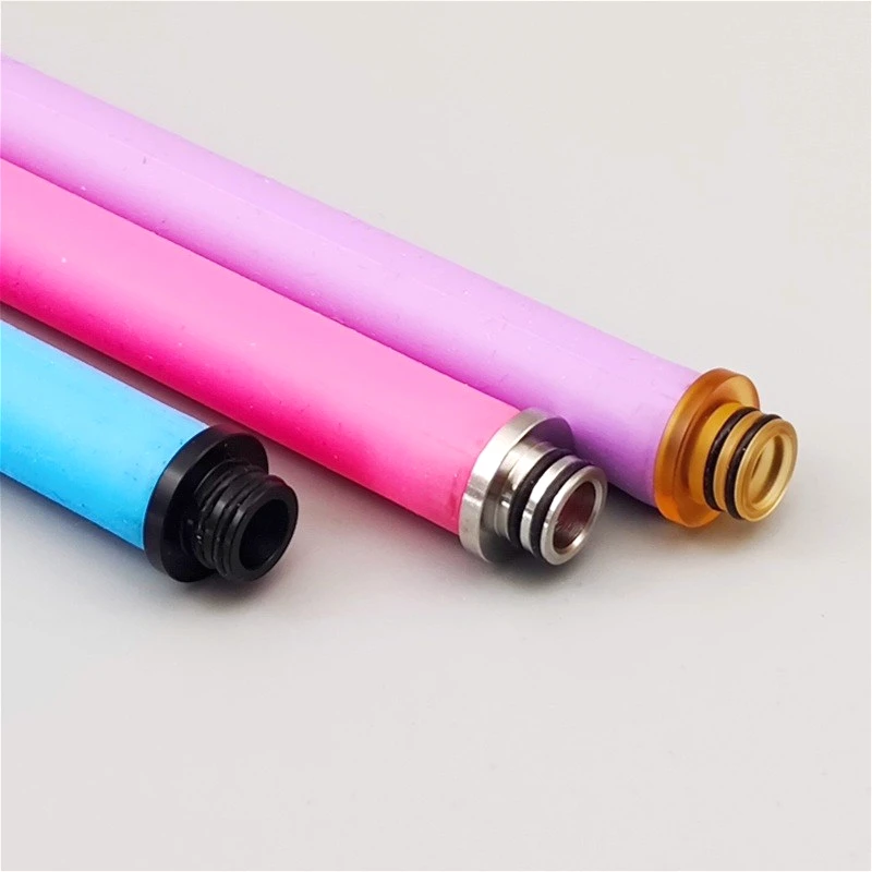 1 unidad de boquilla 510 de acero inoxidable con adaptador de plástico/tapa de boquilla de acrílico, pieza de accesorio de boquilla DIY desmontable y empalmable