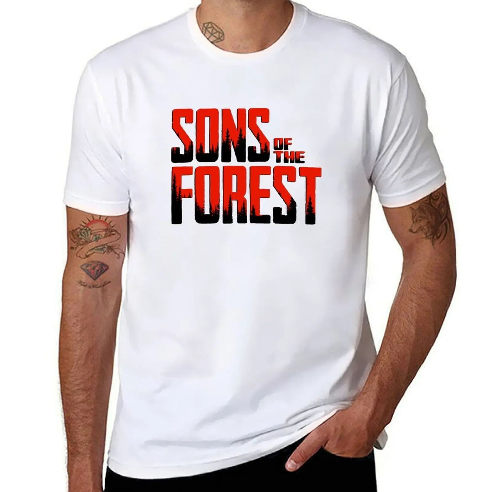 

Sons Of The Forest T-Shirt man t shirt luxury cotton t shirts high quality T-Shirt