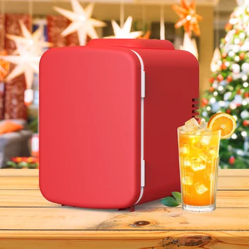 iPower Mini 4L/6 Tank Przenośna mała lodówka Lodówka i izolowana kompaktowa lodówka do sypialni, akademika, biura