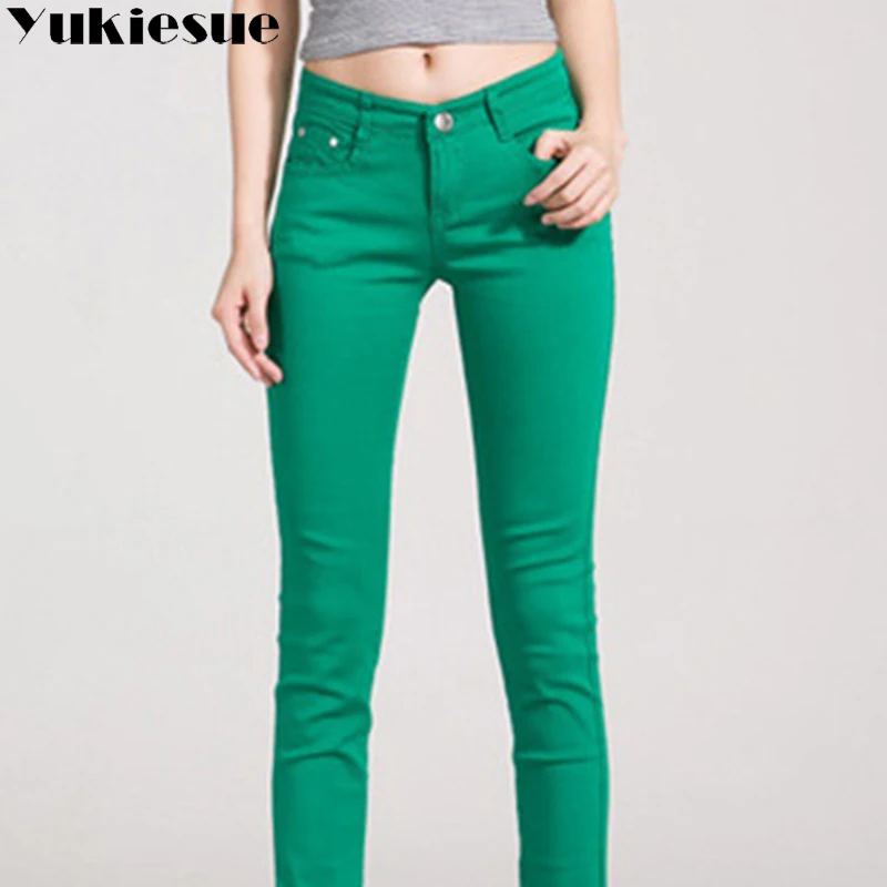 Jean slim taille haute en denim OL pour femme, pantalon crayon de bureau, collection automne-hiver 2022