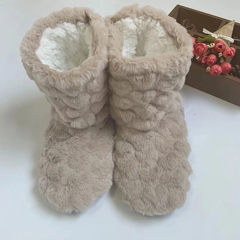 Men Women Thick Thermal Socks Auumn Winter Warm Household Plus Velvet Sleeping Anti Slip Floor Slipper Sock For Unisex
