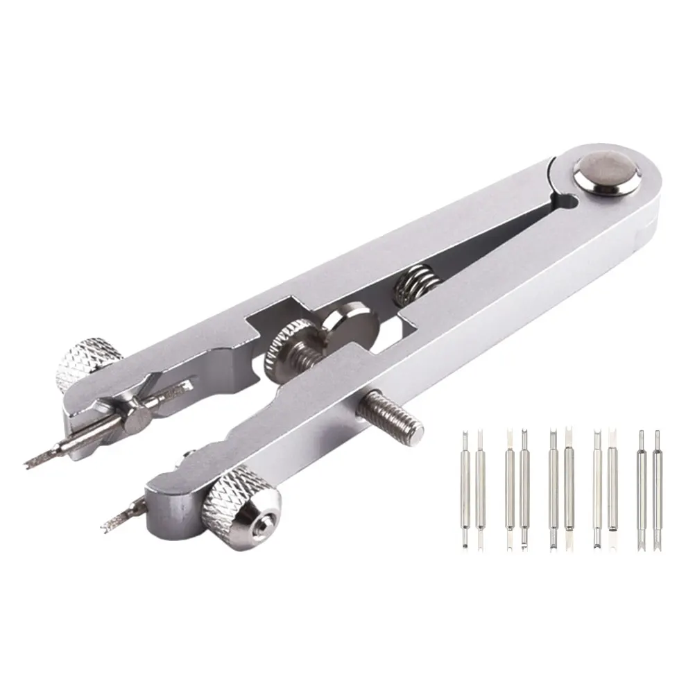 

1Set Spring Bar Plier V Shaped Strap Clamp Durable Aluminum Alloy Watch Repair Remover Link Adjustment Kit