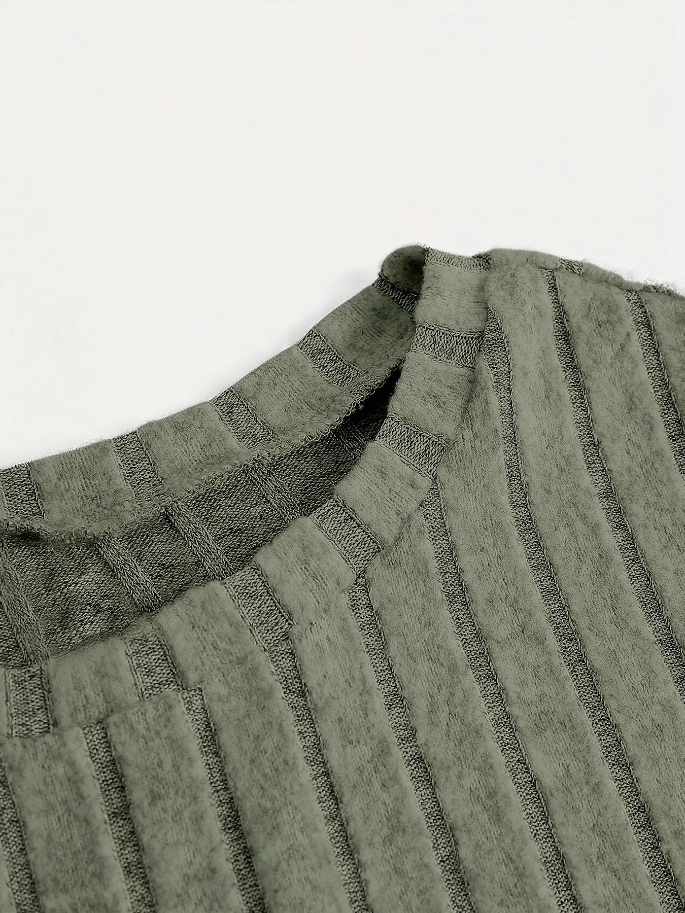 Zweiteiliges Outfit für Kinder und Mädchen, geripptes, ärmelloses Crop-Top aus Strick und Hose mit Kordelzug, hoher Taille und weitem Bein, Freizeitset – Detail 5