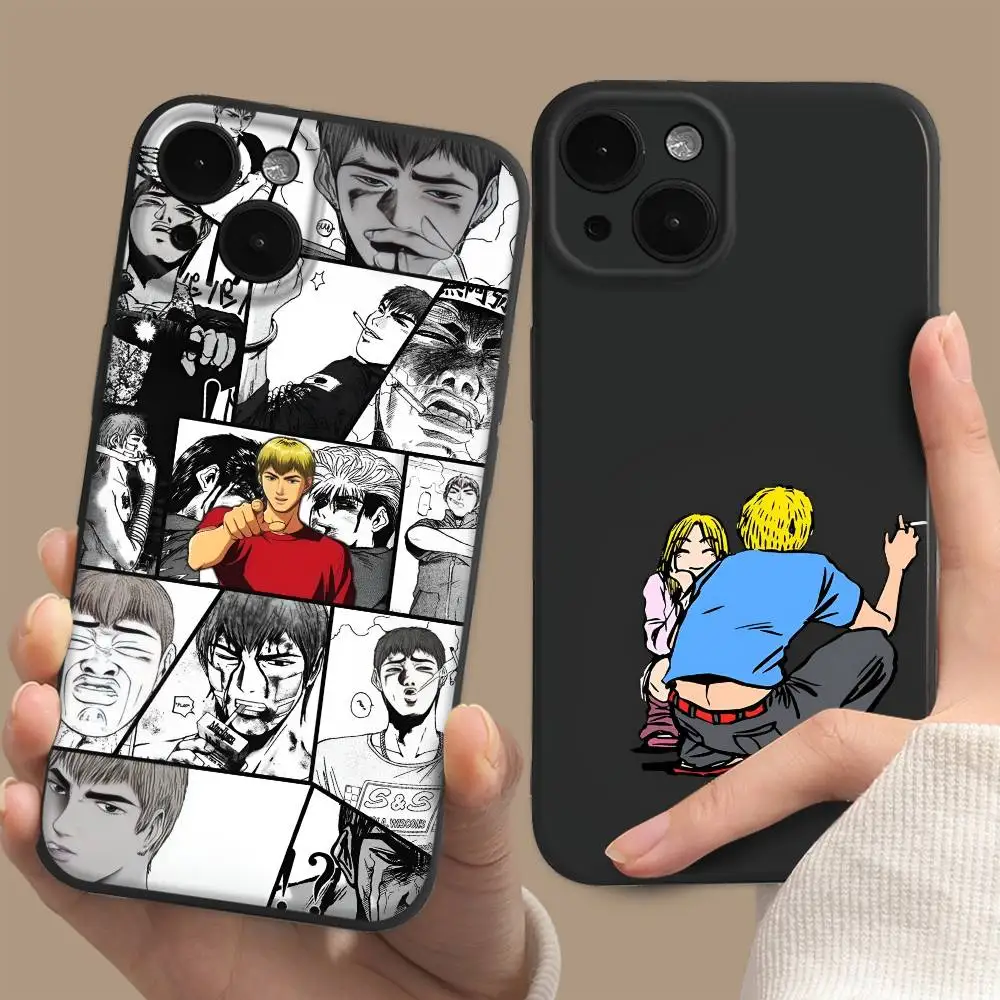 Anime G-Great Teacher Onizuka G-GTO Phone  Case For iPhone 17 16 Pro Max 15 14 13 12 11 Mini Simplicity Short Shockproof Cover