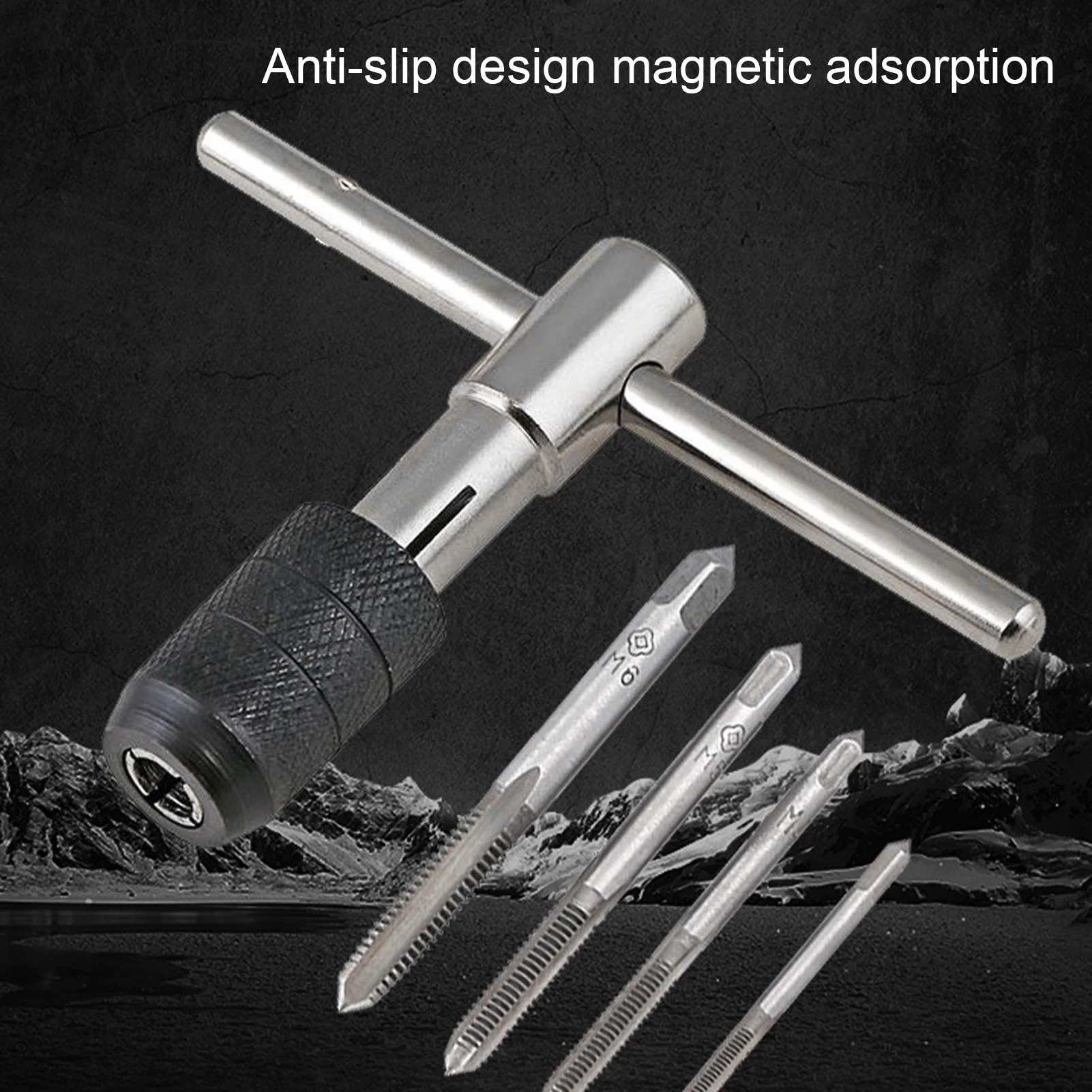 Metric Tap And Die Set 9 Pieces Tap Handle Tool Screw Tap Set Thread Repair Tool Tap And Die Set Metric
