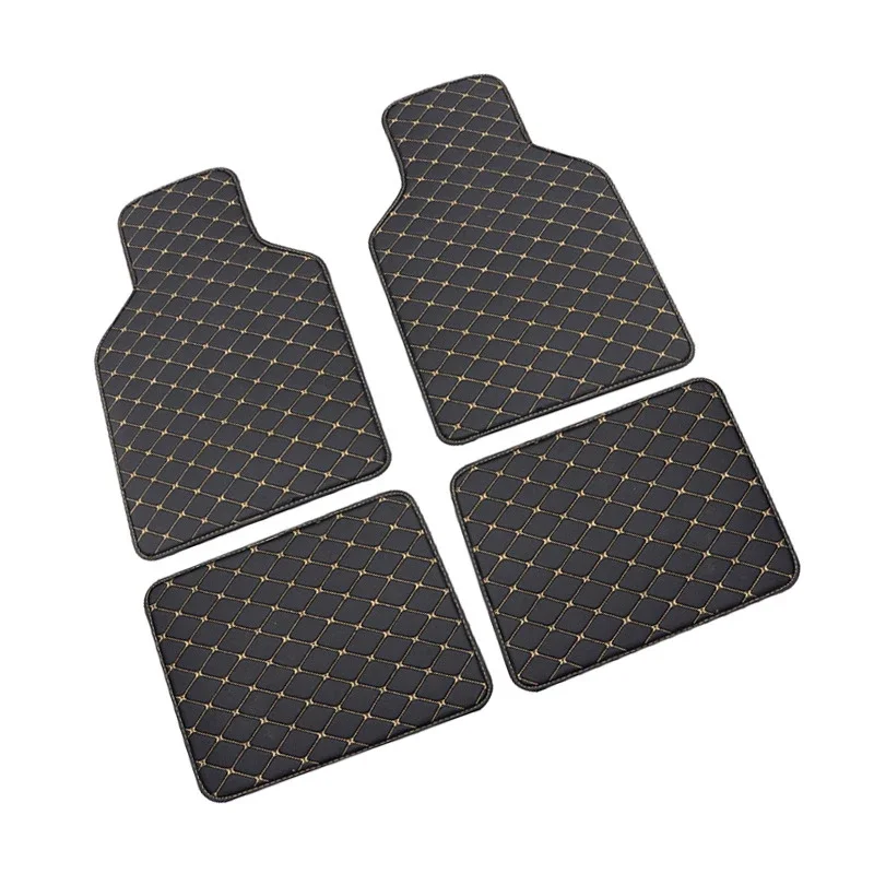 

Foot Mat Factory Supply Automotive Interior Products General Purpose Wear Resistant Easy To Install Leather Car Foot Mat