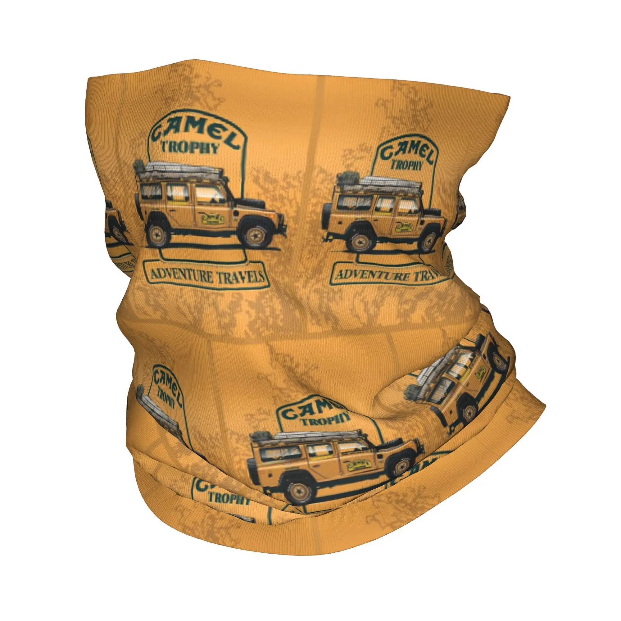 Custom Camels Trophy Defender 110 Bandana Neck Gaiter UV Protection Face Scarf Cover  Moto Yellow Headband Tube Balaclava