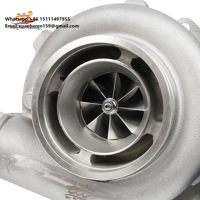 Turbo Upgrade GT2554R 42mm T25 Ar 0.64 Turbocharger GT2554 V-Band Ball Bearing for Racing Modified