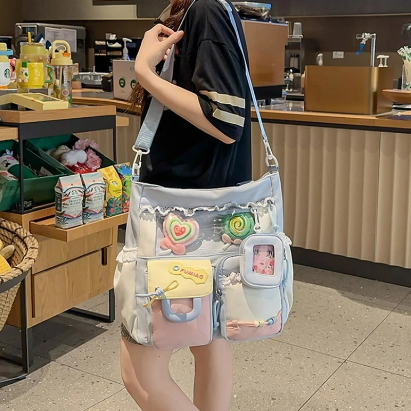 حقيبة Ita اليابانية الجديدة Sweet Girl للتنقل خفيفة الوزن ذات سعة كبيرة حقيبة كتف عصرية حقيبة يد نسائية جميلة