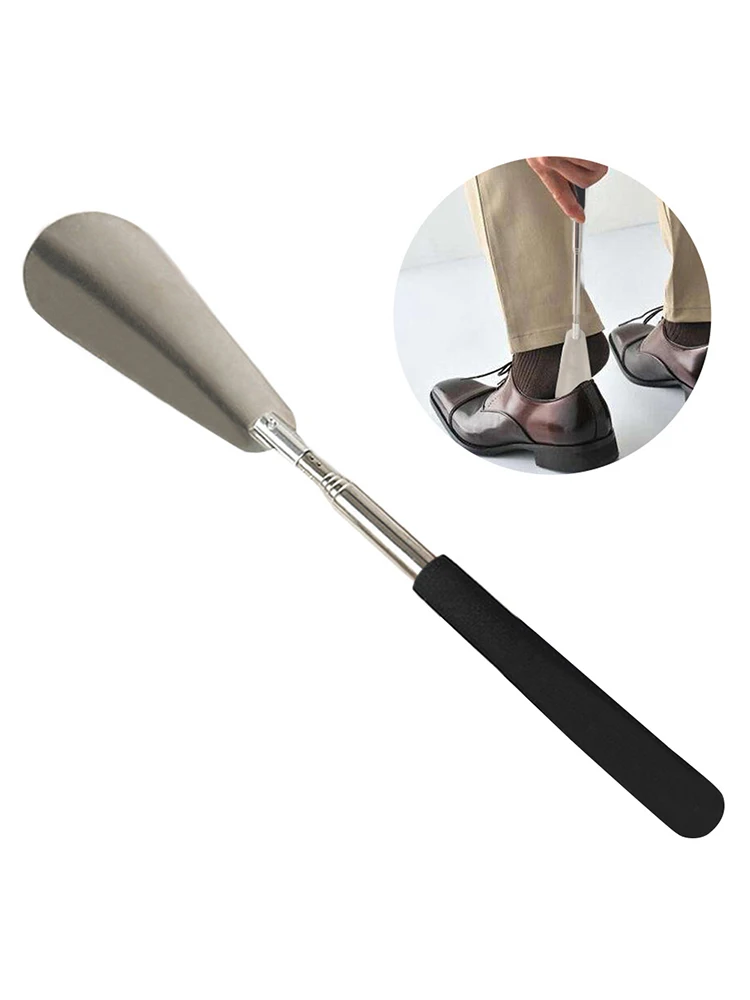 Long Handled Shoehorn Telescopic Shoes Lifter for Men Women Gravida Stainless Steel