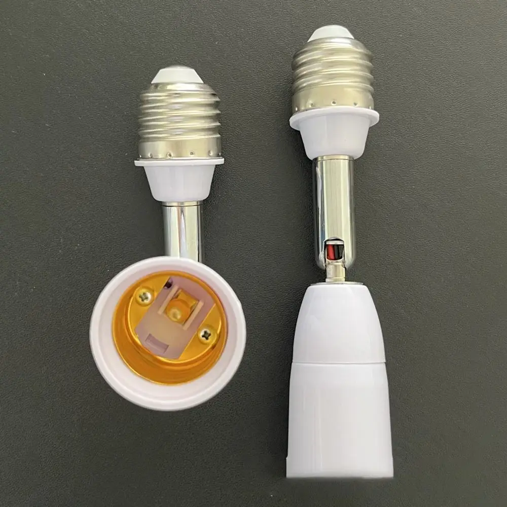 

180 Degree LED Light Socket Converter Adjustable Flexible LED Light Adapter Vertical Horizontal Screw Extension Lamp Holder Home