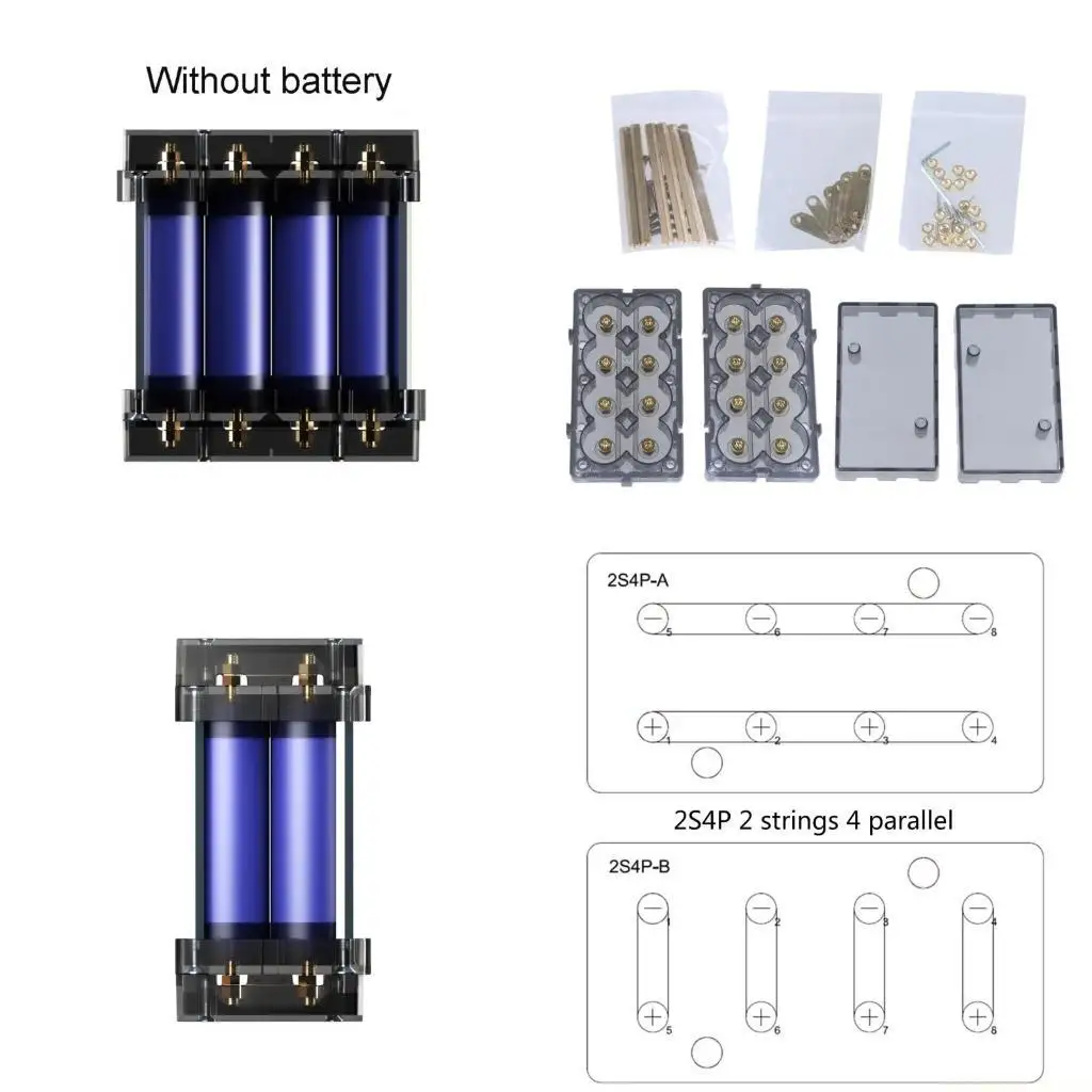 

E56B Модульное решение для хранения энергии. Держатель батареи 18650, пайка не требуется.