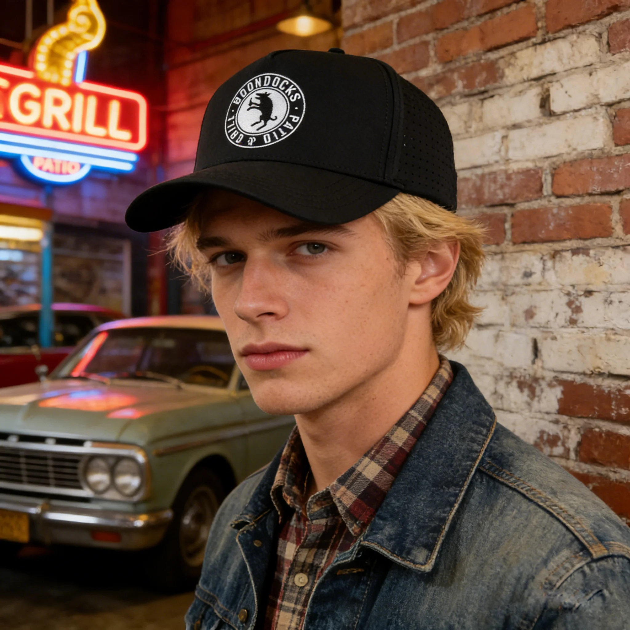 Custom Men High Quality 5 Panel embroidery Logo Performance Sport Dad Hat,Waterproof Laser Cut Hole Perforated Baseball Cap