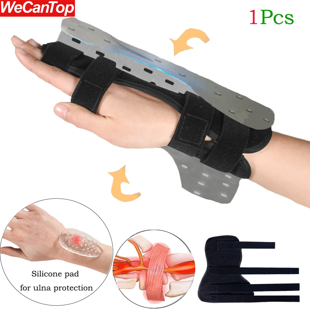 1Pcs Finger Splint Hand Brace – Finger Splint for Fractures,Trigger Finger Immobilizers Straightener,Ulnar Gutter Splint Support