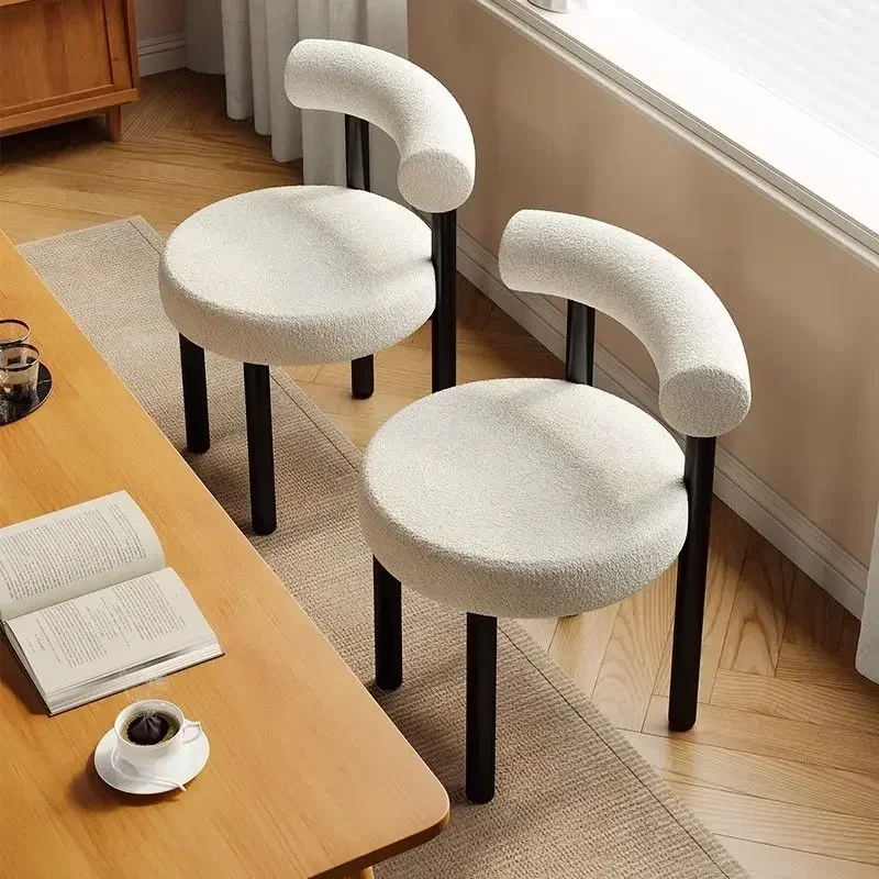 Minimalist Lliving Room Dressing Chair Make Up Nordic Design Office Dining Chair Kitchen Cafe Bedroom Furniture image 2