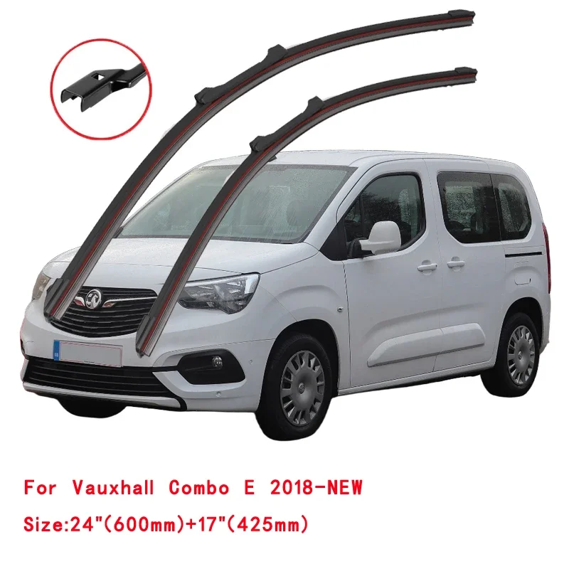 For VAUXHALL COMBO D X12 E X19 2011 2015 2020 2021 2023 Windscreen Windshield Brushes Accessories Front Washer Car Wiper Blade