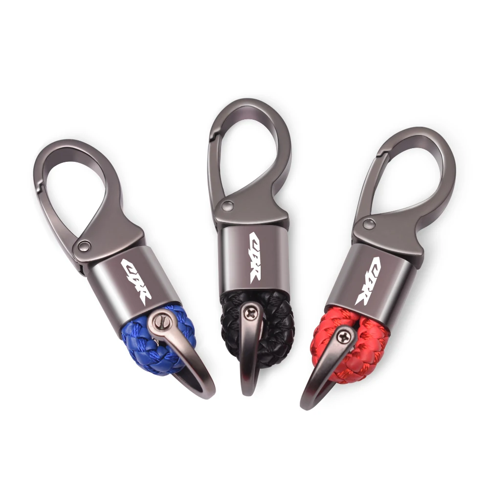 For Honda CBR650 CBR600 CBR1000 CBR125 CBR250 CBR 900 954 929 Motorcycle Aluminum Alloy Keychain Weave Key Ring Accessories