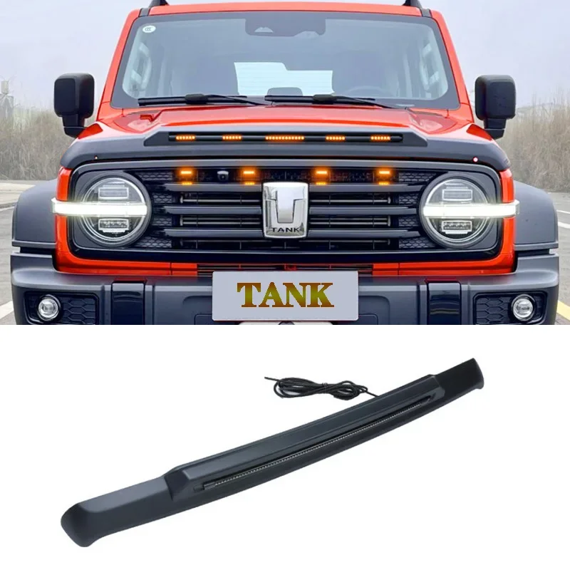 

For Great Wall GWM WEY TANK 300 Tank 300 2022 2023 Hood Sand And Stone Block Engine Hood Baffle Modification Accessories