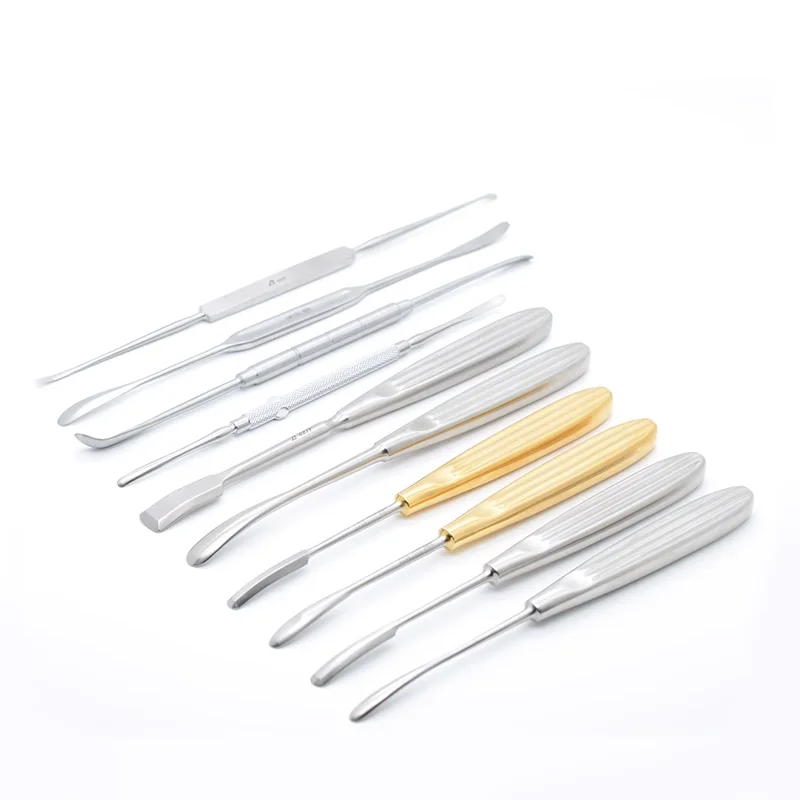 Gold Handle Double Ended Rhinoplasty Cottle Periosteal Septum Elevators