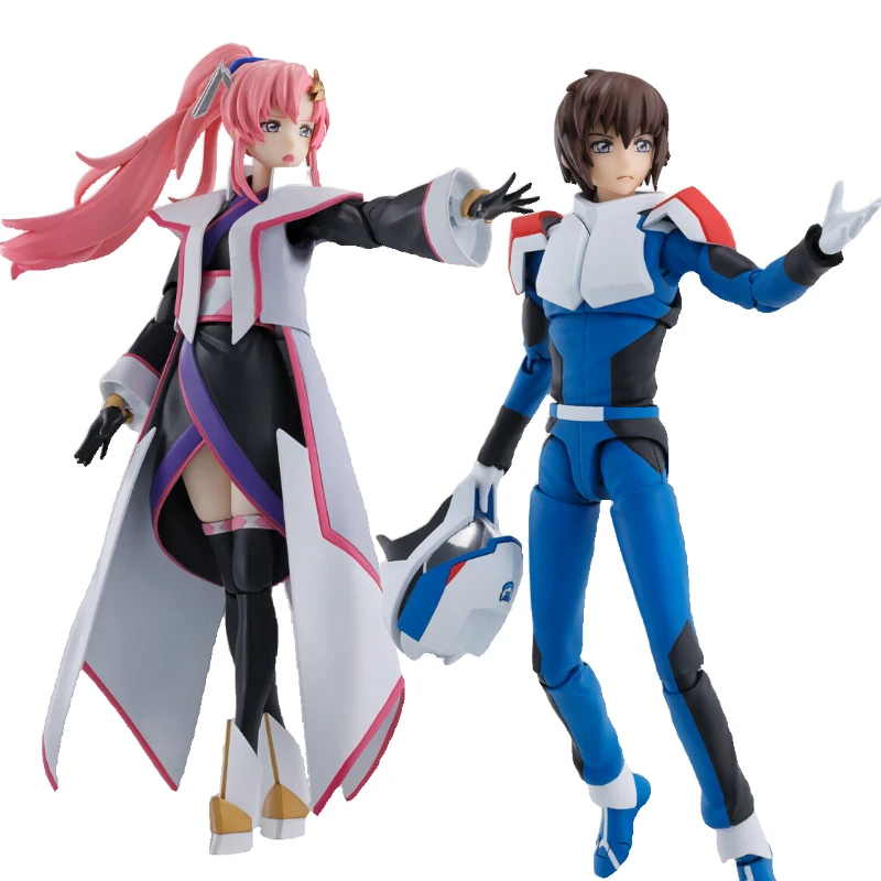 ในสต็อกOriginal Bandai SHF Gundam Series Kira Yamato Lacus Clyne Action Figureภาพเคลื่อนไหวของขวัญของเล่นสะสมอะนิเมะงานอดิเรก