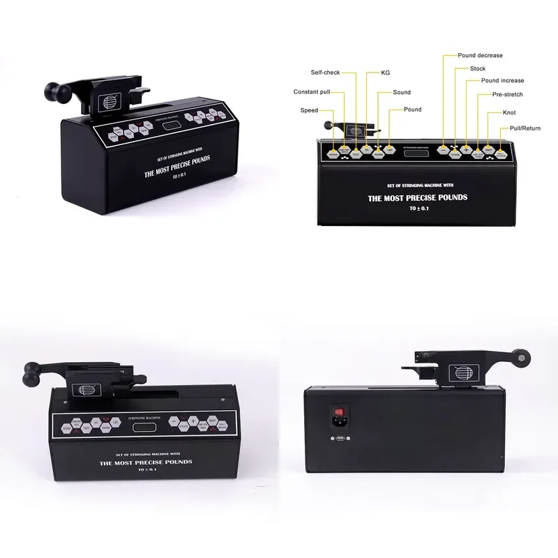 Electronic Stringer Badminton Tennis Racket Racquets S8198 Stringing Machine Head Tensioner