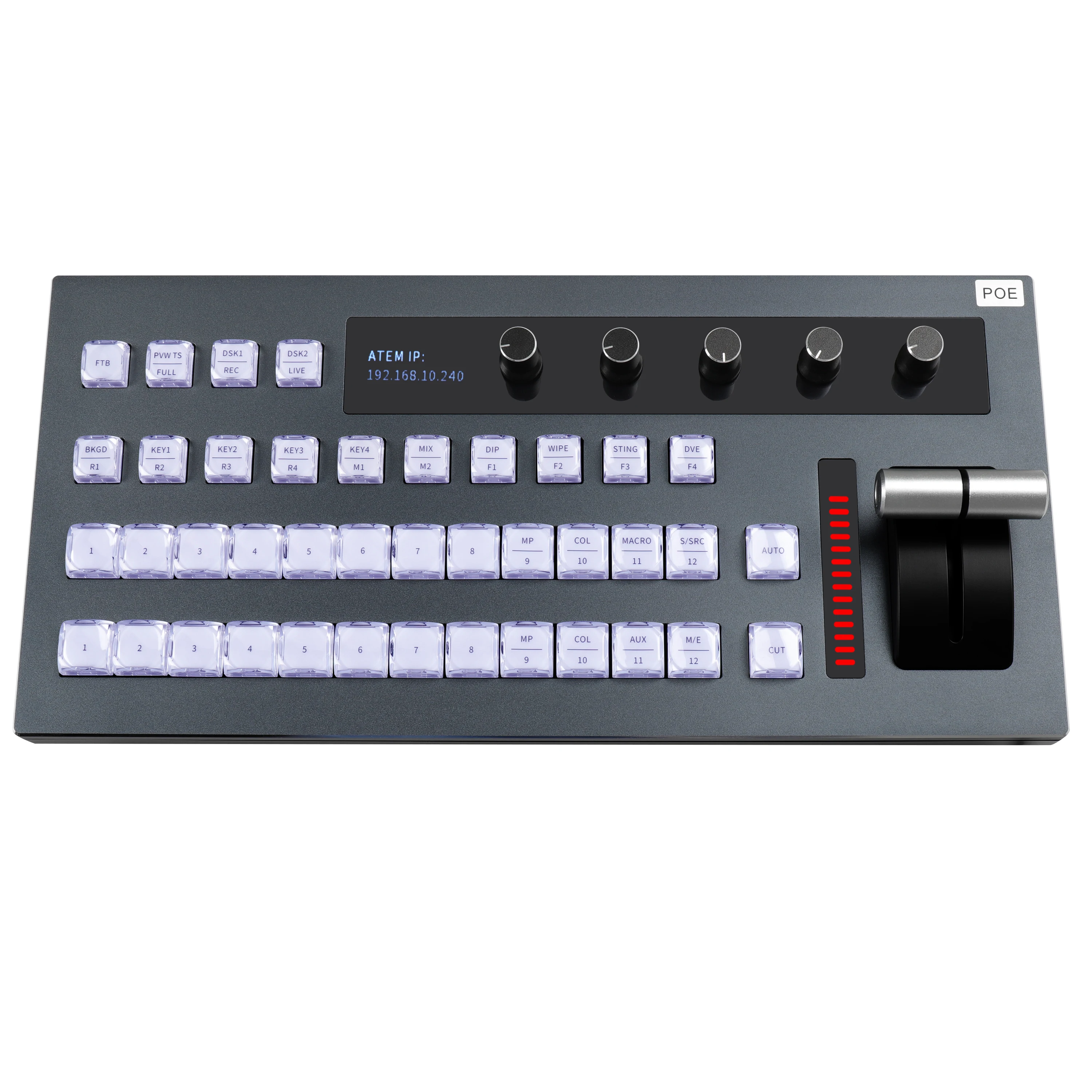 2026 Best Price Fast Delivery OEM Switchboard Control Panel KC700   ATEM Switcher Keyboard Audio and Video Live Broadcasting Sys