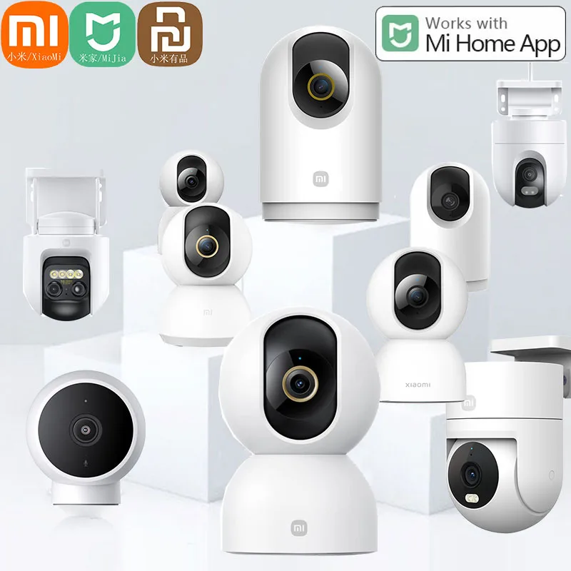 

Xiaomi Mijia APP умная камера PTZ версия 2K 1080P 1296P Веб-камера ночного видения 360 ° видеокамера Wi-Fi беспроводная беззвучная Радионяня Камера