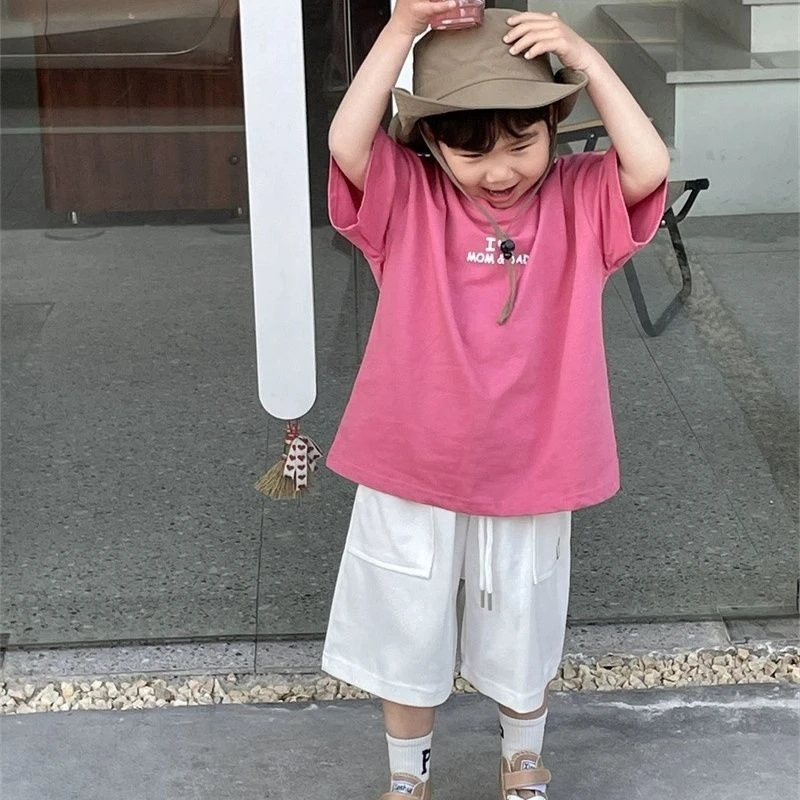 

Boys' Summer 2026 New 100% Cotton Short Sleeve T-Shirt Fun Print Lightweight Casual Wear