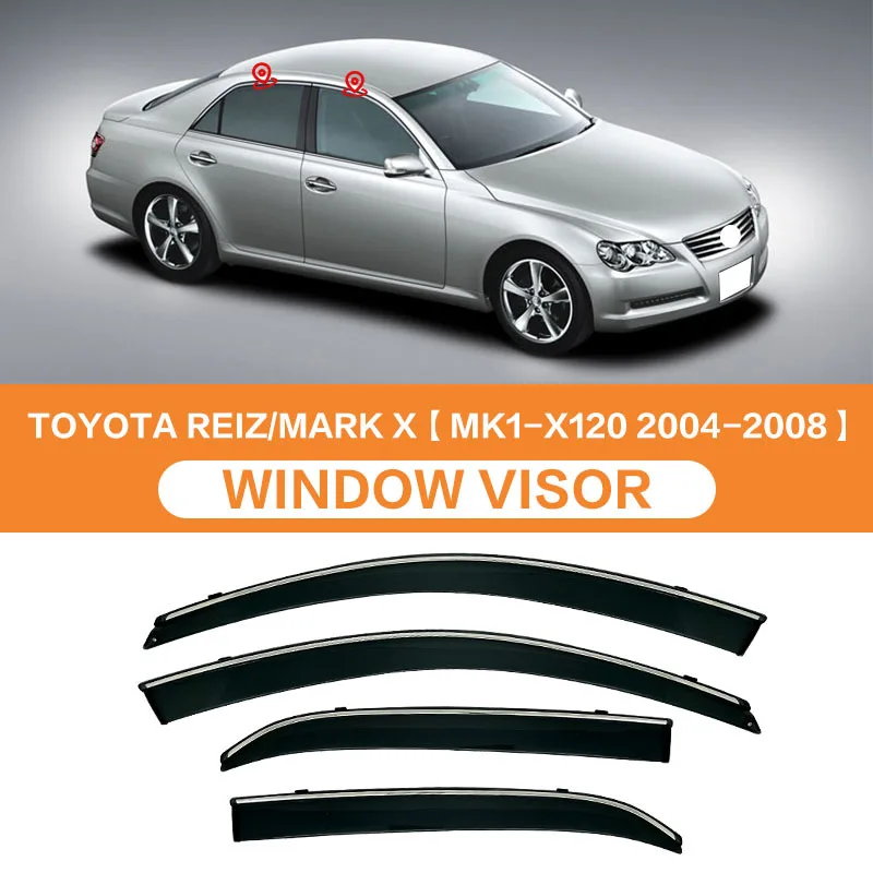 

For MARK REZI Mark X Window visor Weather Shield Side Window Deflector Car windshield weather shield Car accessories