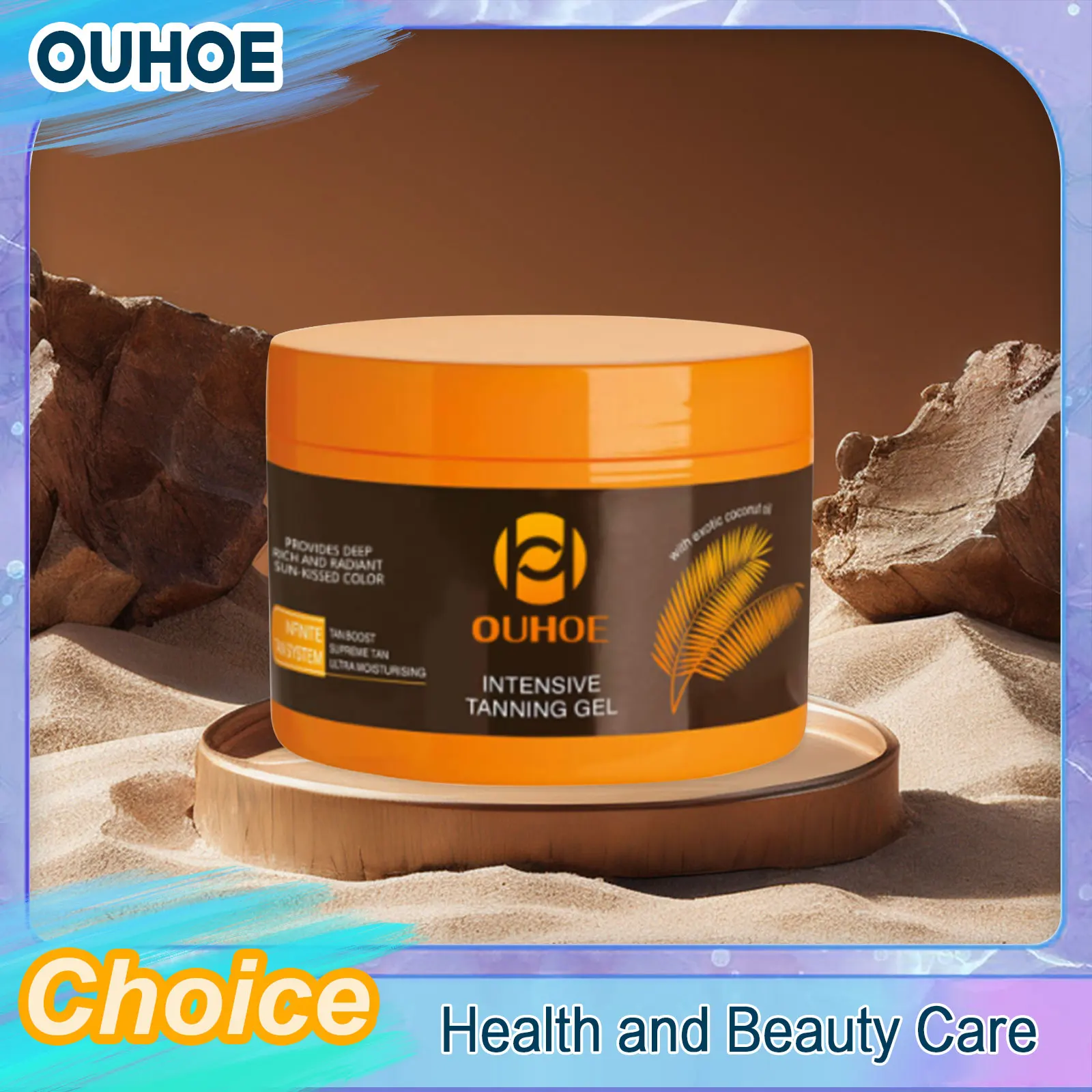 

Intensive Tanning Gel Accelerator Bronzing Solarium Sunbeds Summer Long Lasting Repair Moisturizing Face Body Self Tanner Cream