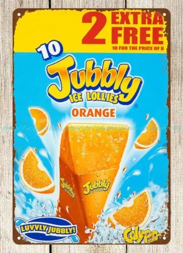 Calypso 10 Jubbly Ice Lollies Orange ice cream metal tin sign plaques reproduct