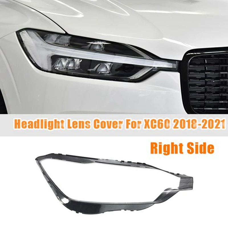 

Car Front Right Transparent Lampshade Head Light Cover Lamp Shade Headlight Shell Cover For Volvo XC60 2018 2019 2020