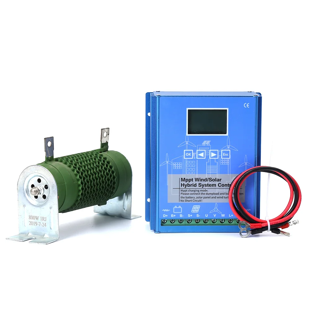 Solar &Wind Hybrid System MPPT Charge Controller Solar Controller 800w Wind 800W 12V 24V Auto Regulator  Home Use Wind Generator