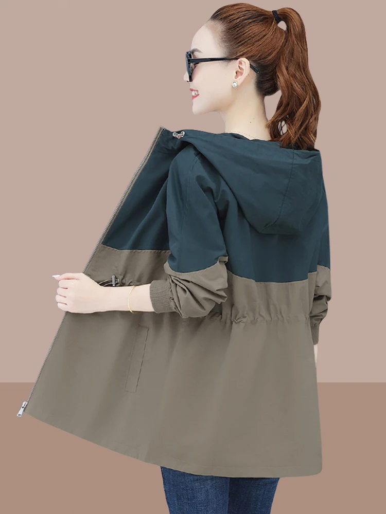 

Женская рабочая куртка: повседневная, стильная, красивая, модная, весенне-осенняя, новая, для молодых мам, маленький размер, ветровка на молнии с вставками