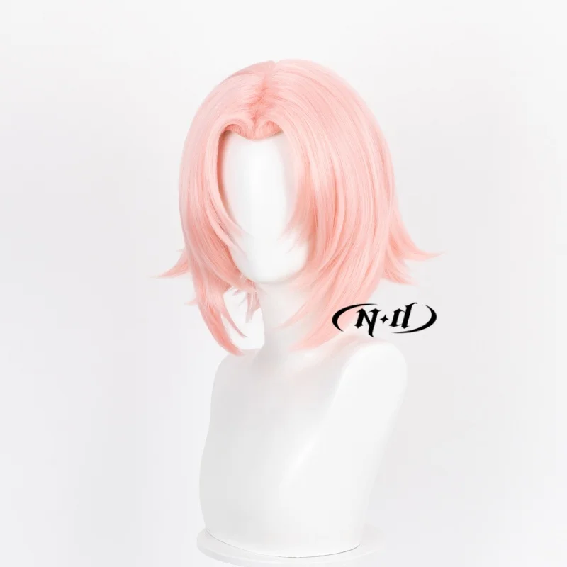 ND Brand Sakura Haruno Short Hair Narutoh Cosplay Wigs Hair Hairpiece for Comic-con Cosplayer Halloween Costume Party Theme
