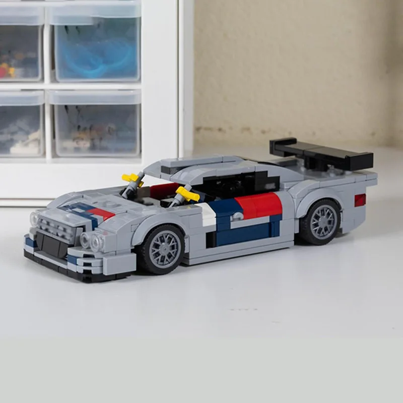 Speed Racing Car Model MOC Building Bricks CLK GTR Top Tier Race Car Modular Technology Children Holiday Gifts Assemble Toy Suit view 2