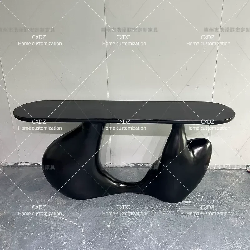 FRP Entrance Table Custom Base Model for Room Corridor Aisle Special Shaped Decorative Table Desk
