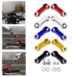 Motorcycle Aluminium Screw Bracket Front Mirror Extension Rack Modification Accessorie Alloy Rearview Mirror Extend Accessories