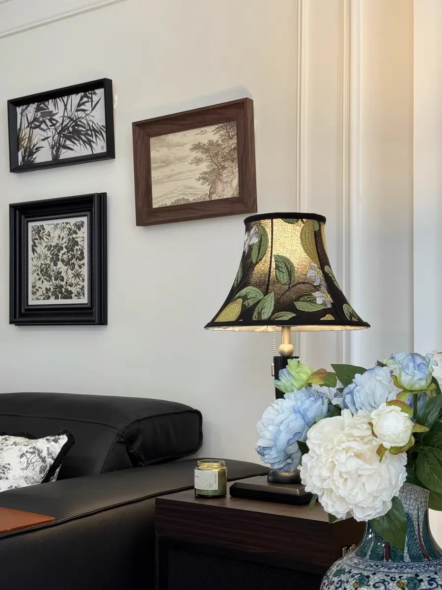 Lampada da comodino per camera da letto retrò Nanyang premium