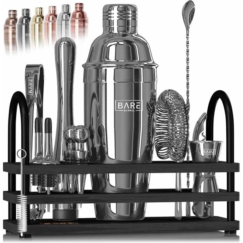 

Mixology Bartender Kit Bar Set | 14-Piece Cocktail Shaker Set | Martini Barware Mixing Tools for Home Bartending