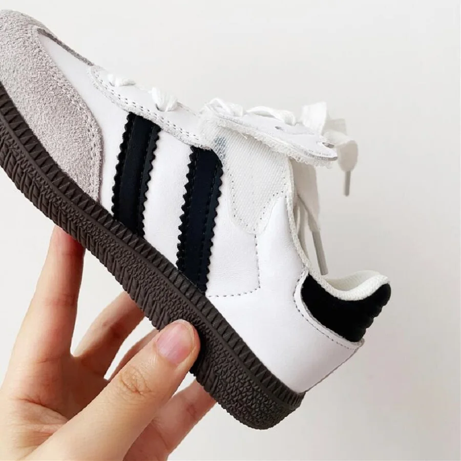 Chaussures à semelle souple pour enfants, anti-ald, décontractées, légères, planche, garçons, filles, mode, automne, nouveau, 2024